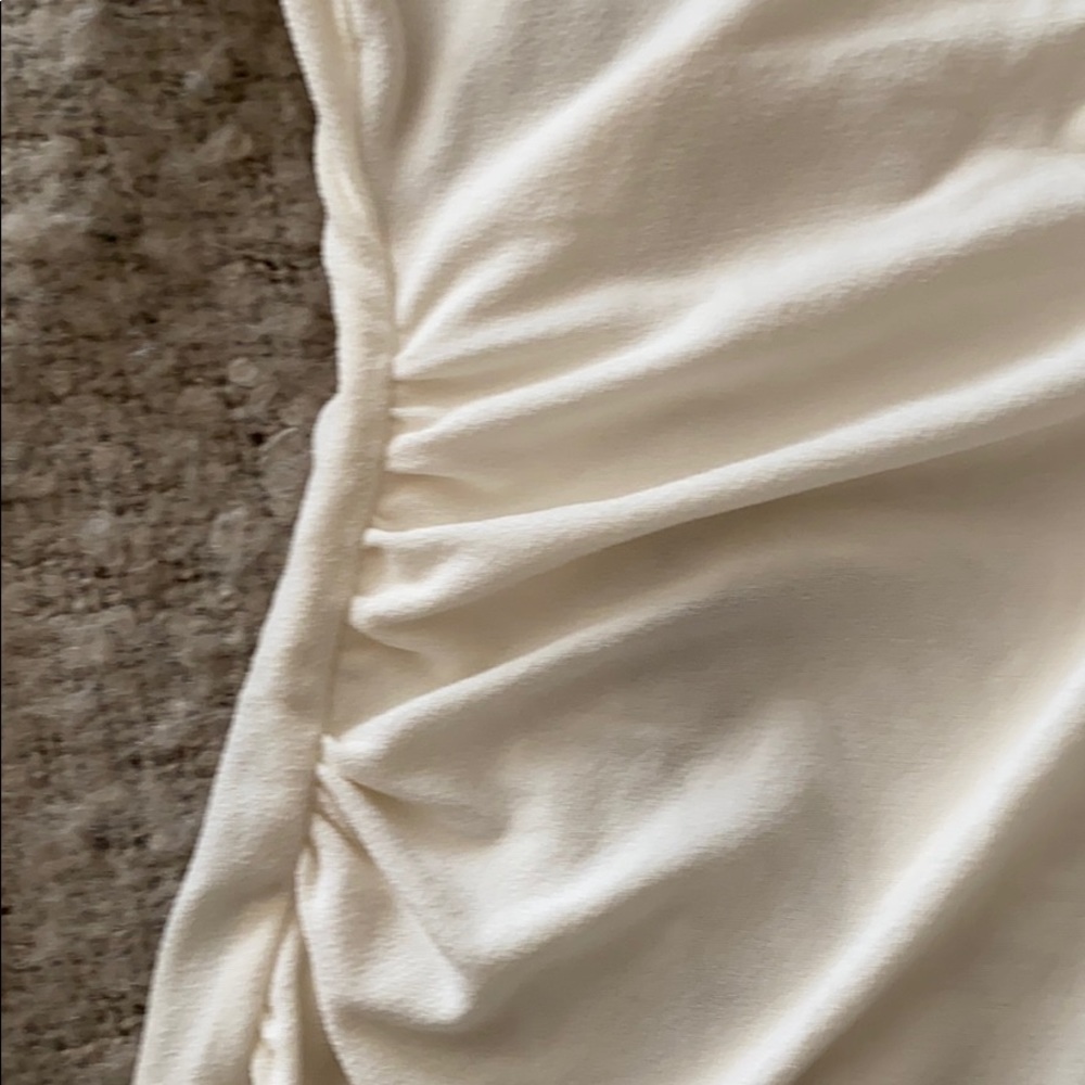 Beautiful Cream Flutter Sleeve Top - image 3